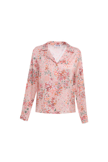 AYMIE Star Patterned Shorts-Shirt Set