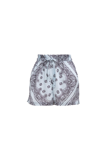 AYMIE Paisley Patterned Shorts-Shirt Set