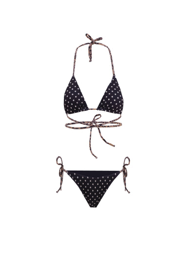 MOLLY Leopard-Polk Polka Dot Patterned Bıkını Set